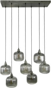 Dimehouse Industriële hanglamp Kenza glas 7-lichts