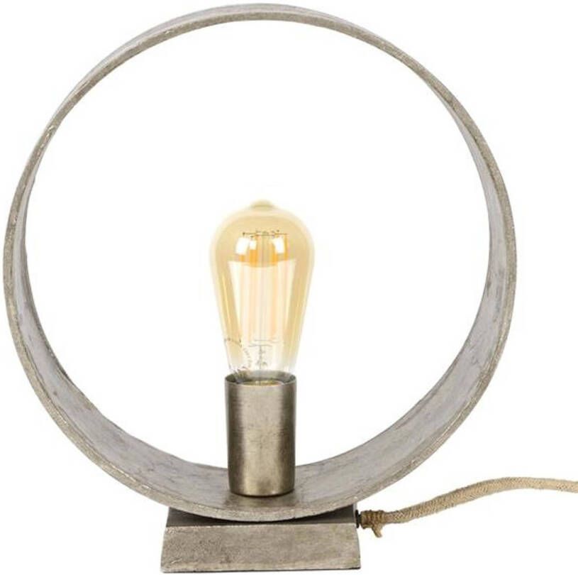 Dimehouse Industriële vintage tafellamp Drom 36cm
