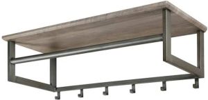 Dimehouse Kapstok Industrieel Grijs Fedde 6 Haken