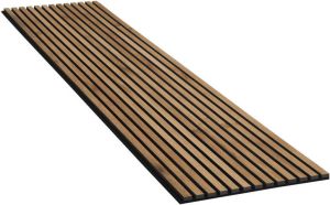 Dimehouse Set van 2 Premium Wandpanelen Walnoot Zwart vilt
