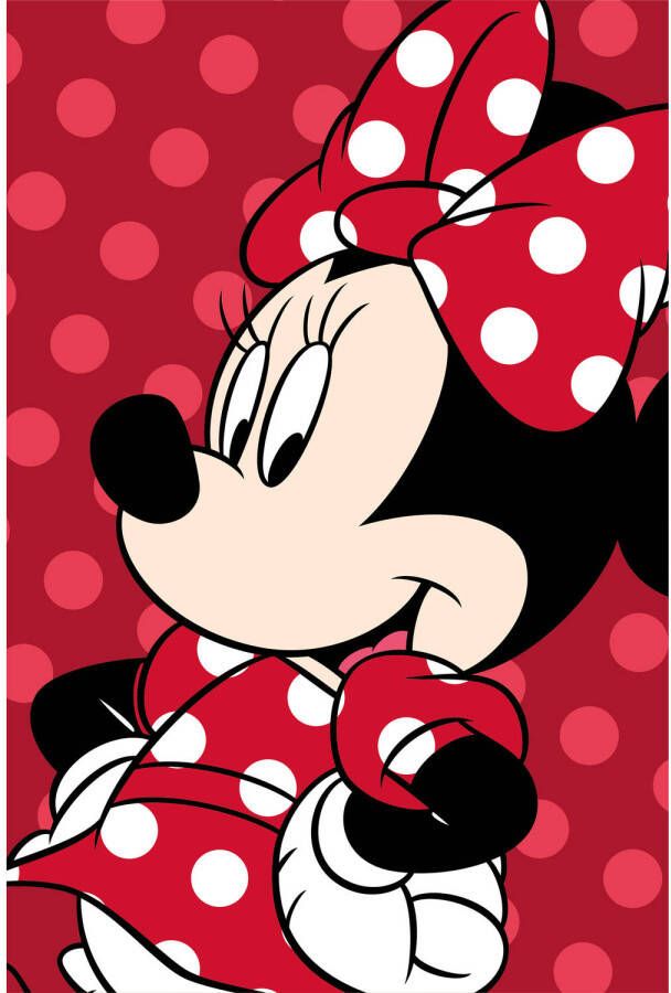Disney Minnie Mouse Fleeceplaid Dots 110 x 140 cm Polyester