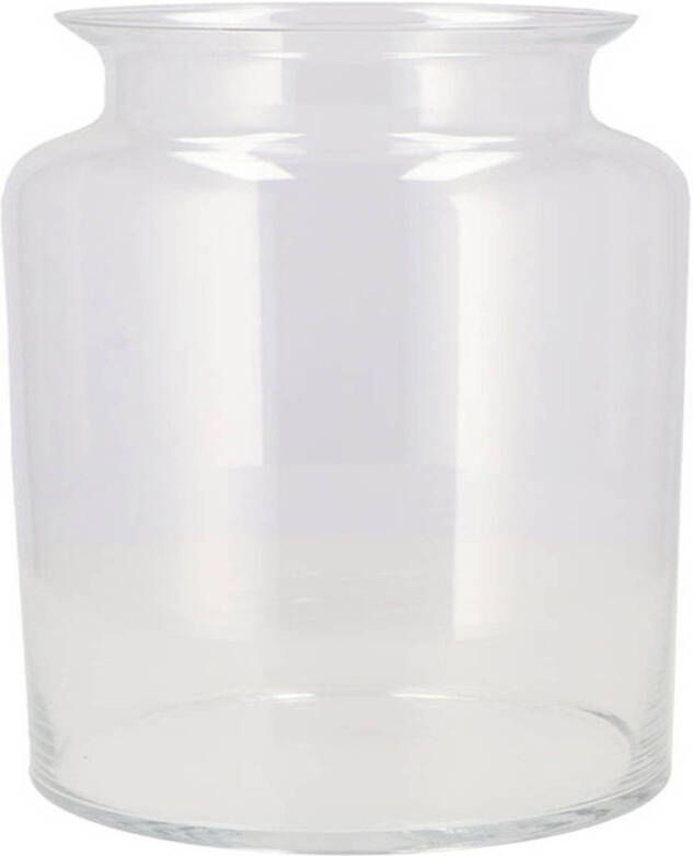DK Design Bloemenvaas melkbus fles model Milky transparant glas D19 x H19 cm Vazen