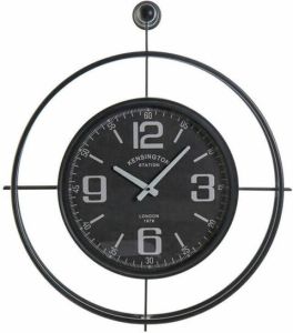 DKD Home Decor Muurklok Zwart Kristal Ijzer 64 x 9 x 73 cm