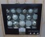 Decoris 42x stuks glazen kerstballen wit zilver 5-6-7 cm Kerstbal - Thumbnail 2