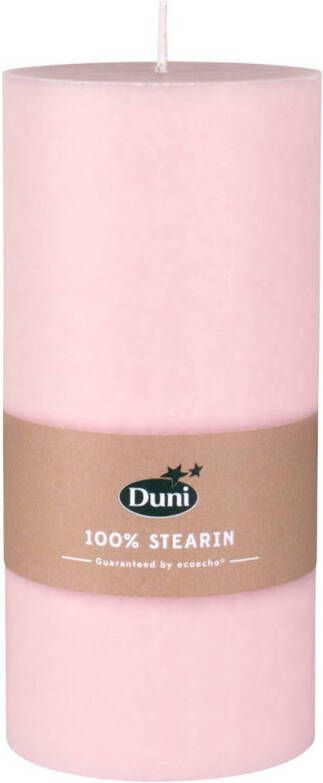 Duni Mellow roze cilinderkaarsen stompkaarsen 15 x 7 cm 50 branduren geurloze kaarsen Stompkaarsen
