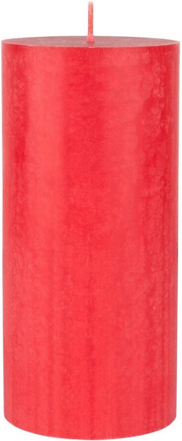 Duni Rode cilinderkaarsen stompkaarsen 15 x 7 cm 50 branduren geurloze kaarsen rood Stompkaarsen