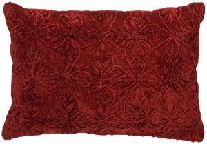 Dutch Decor AMAR Sierkussen van katoen 40x60 cm Merlot rood
