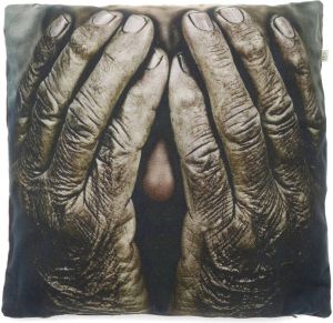 Dutch Decor Ansege Kussenhoes Met Print Bruin 45x45 Cm Bruin