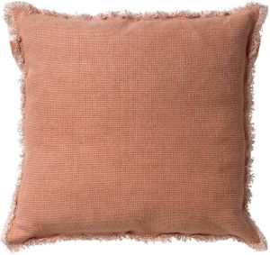 Dutch Decor BURTO Sierkussen van gewassen katoen Muted Clay 45x45 cm