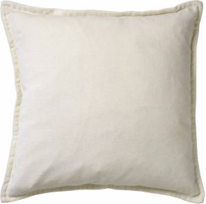 Dutch Decor CAITH Kussenhoes 50x50 cm 100% katoen velvet lekker zacht Snow White wit