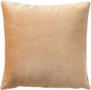 Dutch Decor CLAUDETTE Kussenhoes 45x45 cm effen kleur riblook structuur Almond Buff bruin