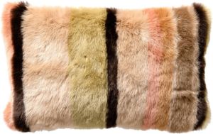 Dutch Decor CLEO Kussenhoes 30x50 cm fluffy kussenhoes met strepen Boa multicolor