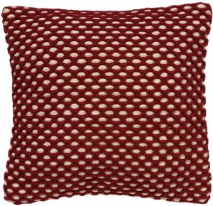 Dutch Decor DENLEY Kussenhoes van katoen Merlot 45x45 cm rood
