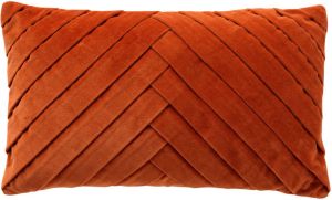 Dutch Decor FEMM Sierkussen velvet Potters Clay 30x50 cm oranje