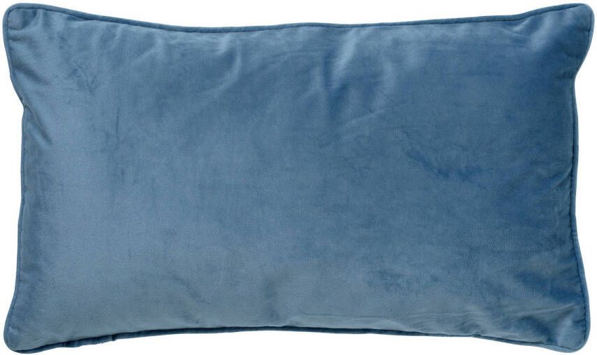 Dutch Decor FINN Kussenhoes velvet 30x50 cm Provincial Blue blauw