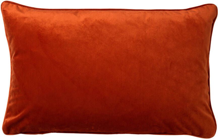 Dutch Decor FINN Kussenhoes velvet 40x60 cm Potters Clay oranje