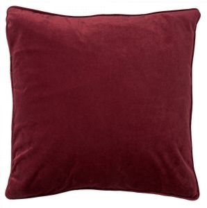 Dutch Decor Finn Kussenhoes Velvet Merlot 60x60 Cm Rood