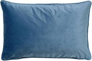 Dutch Decor FINN Kussenhoes velvet Provincial Blue 40x60 cm blauw