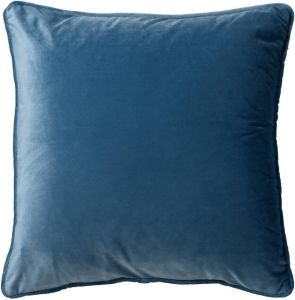 Dutch Decor Finn Kussenhoes Velvet Provincial Blue 45x45 Cm Blauw
