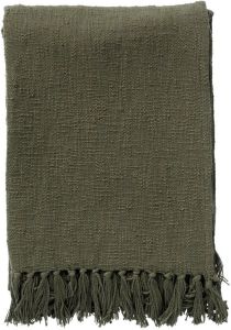 Dutch Decor JUNE Plaid van katoen 140x180 cm Chive groen
