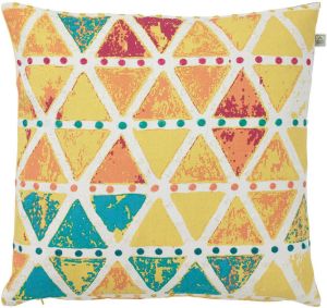 Dutch Decor KARKIN Kussenhoes 45x45 cm geel gekleurd dessin