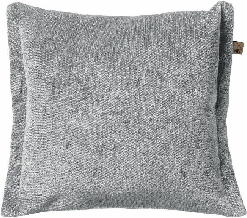 Dutch Decor LEWIS Sierkussen 45x45 cm Micro Chip grijs