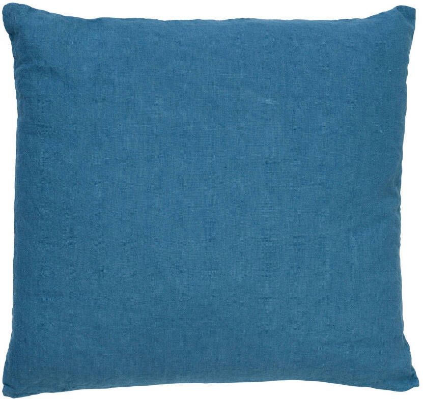 Dutch Decor LINN Sierkussen 45x45 cm 100% linnen effen kleur Provincial Blue lichtblauw - Foto 1
