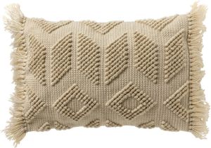 Dutch Decor ODIN Sierkussen met kussenhoes van 90% gerecycled polyester Eco Line collectie 40x60 cm Pumice Stone