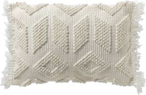 Dutch Decor ODIN Kussenhoes van 90% gerecycled polyester in effen kleur Eco Line collectie 40x60 cm Snow White