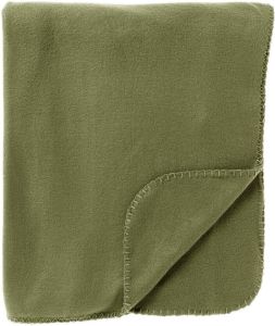 Dutch Decor PABLO Plaid 150x200 cm 100% polyester fleece terrasplaid Olive Branch olijfgroen