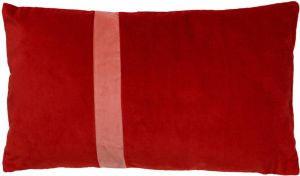 Dutch Decor PIPPA Kussenhoes velvet 30x50 cm Aurora Red rood