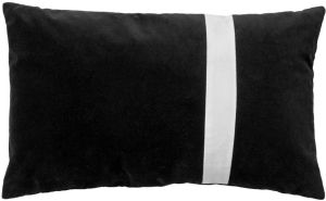 Dutch Decor PIPPA Kussenhoes velvet 30x50 cm Raven zwart