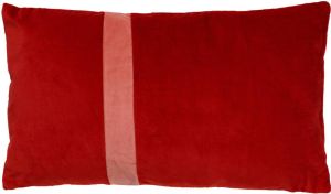 Dutch Decor PIPPA Kussenhoes velvet 30x50 cm Aurora Red rood
