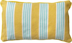 Dutch Decor STRIPES Kussenhoes katoen 30x50 cm Lemon geel streepjes