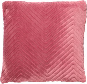 Dutch Decor ZICO Kussenhoes zigzag 45x45 cm Dusty Rose roze superzacht