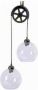 ECD Germany Glazen hanglamp van Lumineo met katrol 77 5 cm - Thumbnail 1