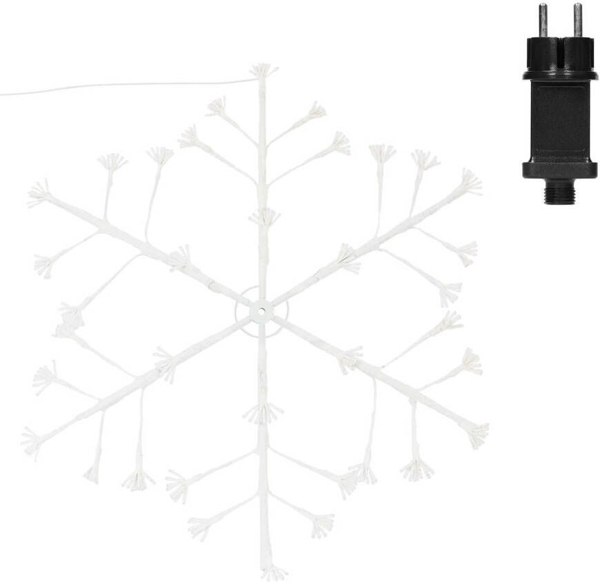 ECD Germany LED sneeuwvlok met 288 warm witte LED&apos;s gemaakt van metaal