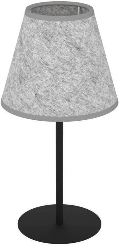 EGLO Alsager Tafellamp E27 39 5 cm Zwart Grijs Vilt Staal