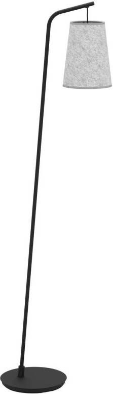 EGLO Alsager Vloerlamp E27 170 cm Zwart Grijs Vilt Staal