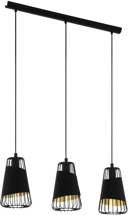 EGLO  Austell Hanglamp - E27 - 76 5 cm - Zwart Goud