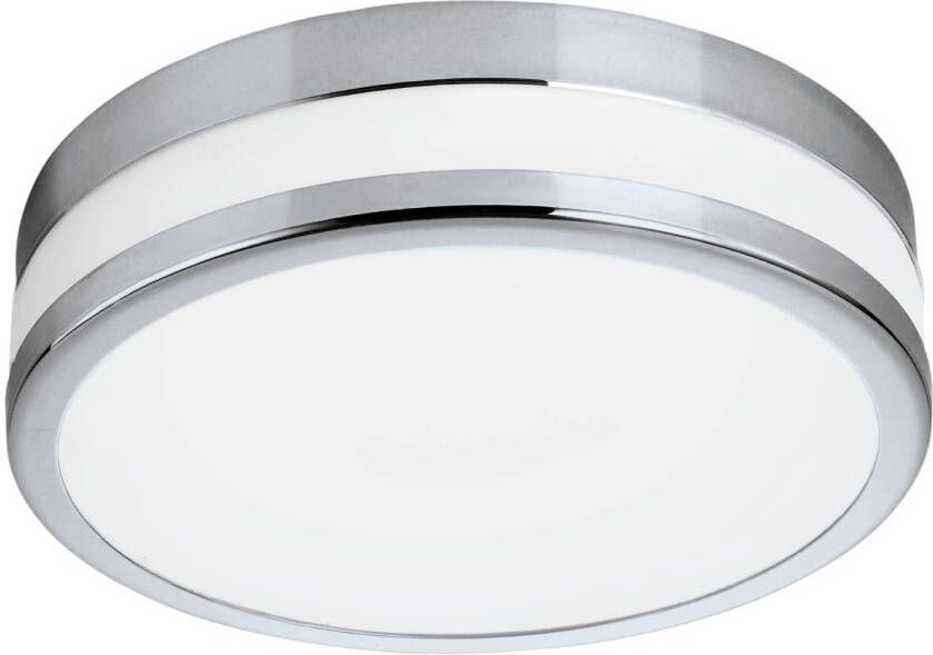 EGLO  Batholino Led Palermo - Wand Plafondlamp - 1 Lichts - Ø295mm. - Chroom - Wit Gelakt