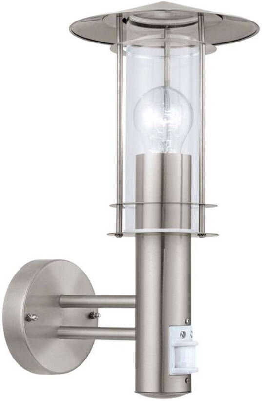 EGLO Buiten-wandlamp 1 Sensor Rvs helder Lisio