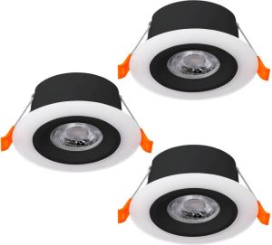 EGLO Calonge Inbouwspot LED Ø 10 cm Zwart Wit