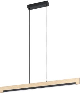 EGLO Camacho Hanglamp Led 110 Cm Zwart Bruin wit Dimbaar
