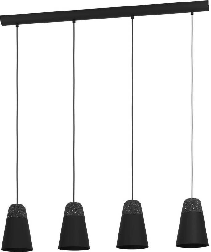 EGLO  Canterras Hanglamp - E27 - 97 5 cm - Zwart Grijs Wit