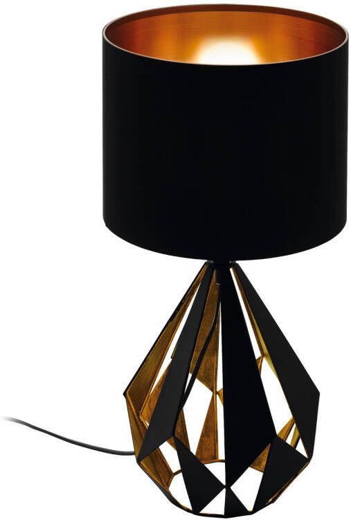 EGLO Carlton 5 Tafellamp E27 51 cm Zwart Koper