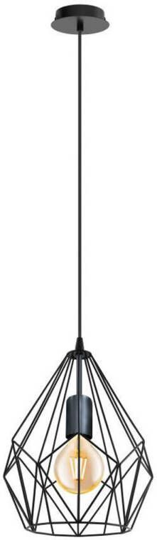 EGLO CARLTON Hanglamp E27 23.5 cm Zwart