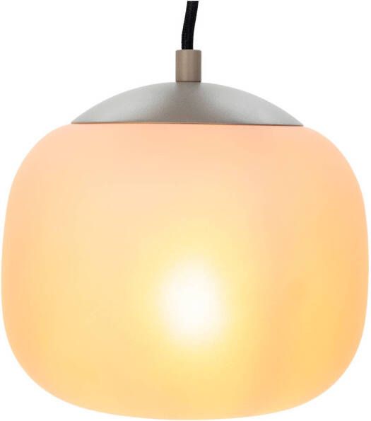 EGLO Cominio Hanglamp E27 Ø 18 5 cm Zandkleurig|Taupe Glas