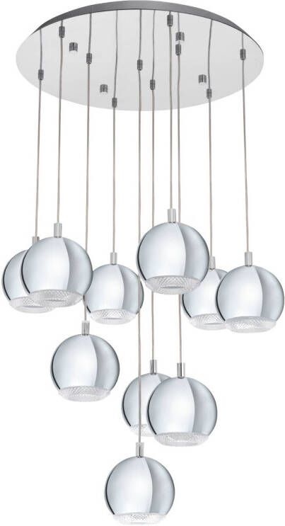 EGLO  Conessa - Hanglamp - 10 Lichts - Ø58cm - Chroom - Helder