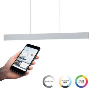 EGLO connect.z Andreas-Z Hanglamp 117 cm Grijs Wit Instelbaar RGB & wit licht Dimbaar Zigbee